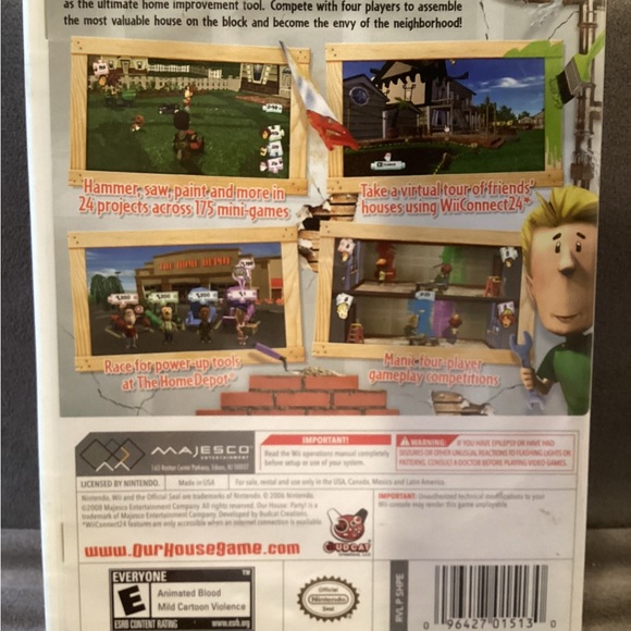 Wii Nintendo Our House Party-Renovate Your Custom House by Using The Wii Remote! - Picture 2 of 2
